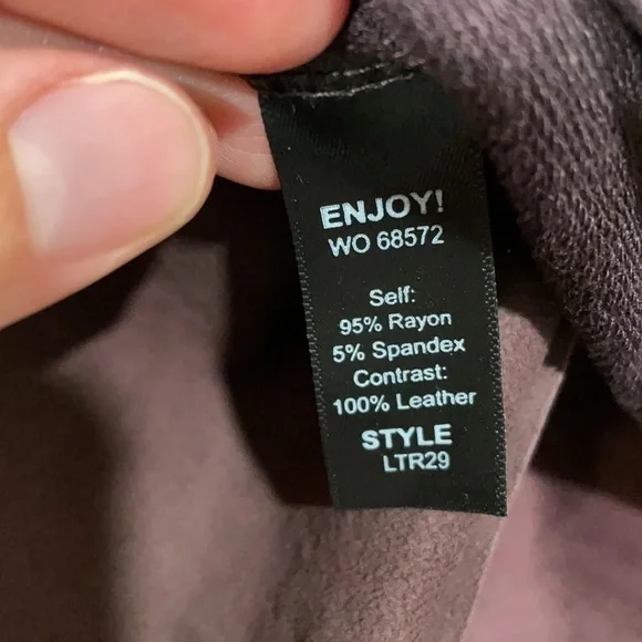 Michael Stars Leather Front Moto Jacket - Picture 8 of 8